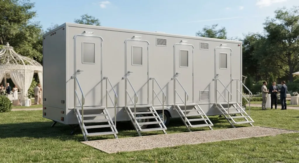4 Stall Restroom Trailer in Cary, NC
